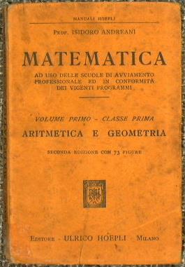 Matematica - Isidoro Andreani - copertina