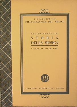 Pagine scelte di storia della musica - copertina