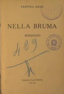 Nella bruma - Peppina Dore - copertina