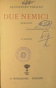 Due nemici - Alessandro Varaldo - copertina