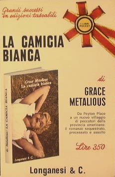 La camicia bianca - Grace Metalious - copertina