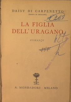 La figlia dell'Uragano - Daisy Di Carpenetto - copertina
