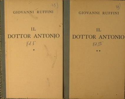 Il dottor Antonio - Giovanni Ruffini - copertina