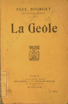 La geole - Paul Bourget - copertina