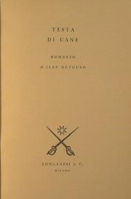 Testa di cane - Jean Dutourd - copertina