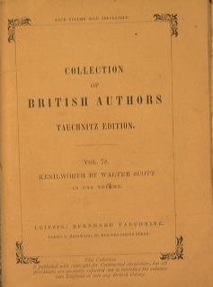 Kenilworth - Walter Scott - copertina