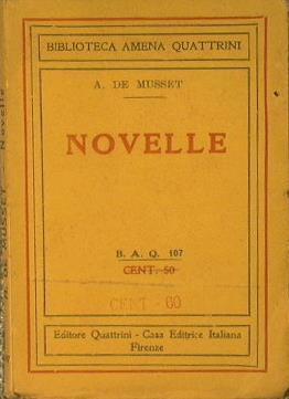 Novelle - Alfred de Musset - copertina