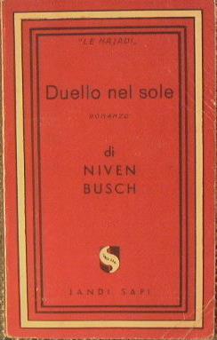 Duello nel sole - Niven Busch - copertina