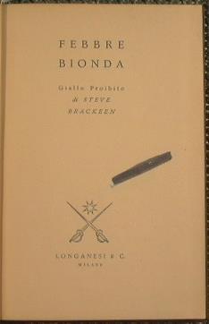 Febbre bionda - Steve Brackeen - copertina