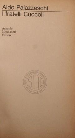 I fratelli Cuccoli - Aldo Palazzeschi - copertina