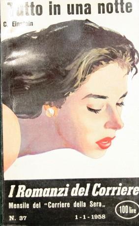 Tutto in una notte - Carl Einstein - copertina