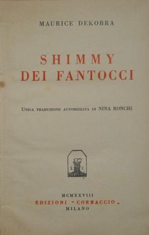 Shimmy dei fantocci - Maurice Dekobra - copertina