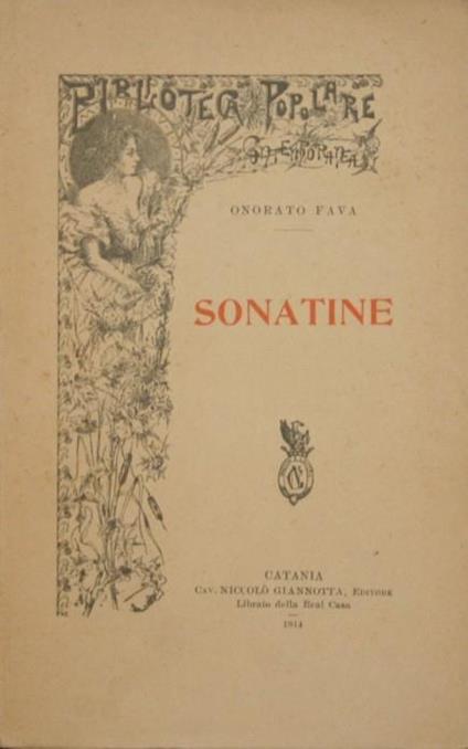 Sonatine - Onorato Fava - copertina
