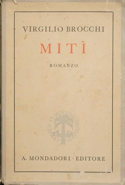 Mitì. Romanzo - Virgilio Brocchi - copertina