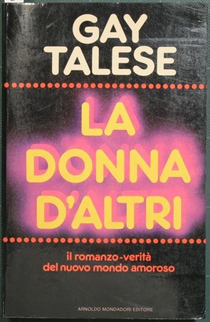 La donna d'altri - Gay Talese - copertina