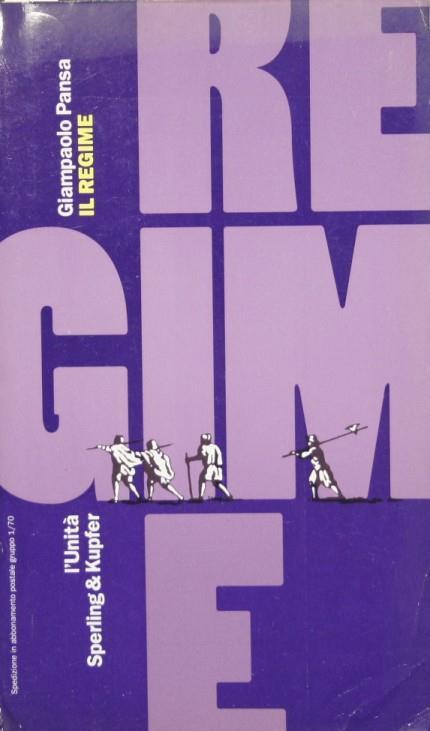 Il Regime - Giampaolo Pansa - copertina