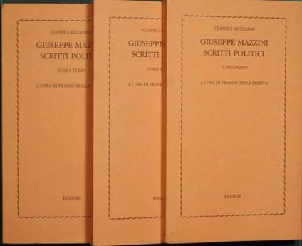 Scritti politici - Giuseppe Mazzini - copertina