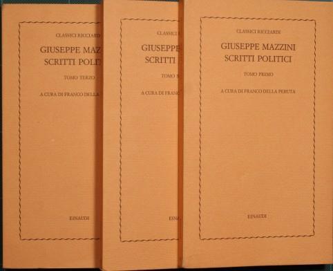 Scritti politici - Giuseppe Mazzini - copertina