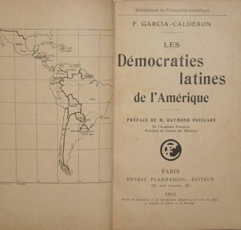 Les Démocraties latines de l'Amérique - Calderon F. Garcia - copertina