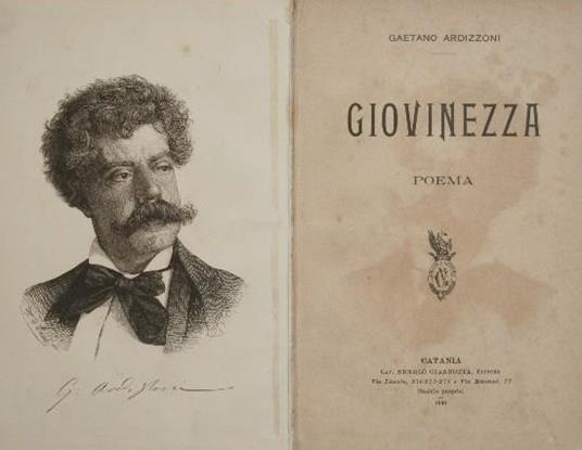 Giovinezza. Poema - Gaetano Ardizzoni - copertina