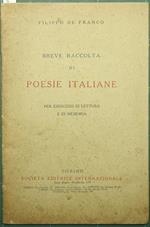 Breve raccolta di poesie italiane