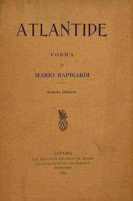 Atlantide - Mario Rapisardi - copertina