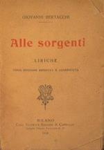 Alle sorgenti. Liriche