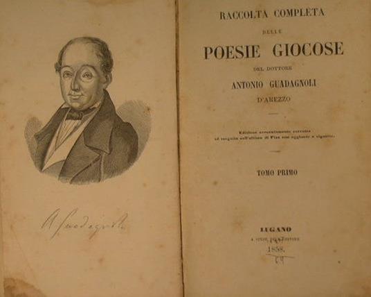 Raccolta completa delle poesie giocose - Antonio Guadagnoli - copertina