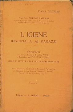 L' Igiene insegnata ai ragazzi - Arturo Campani - copertina