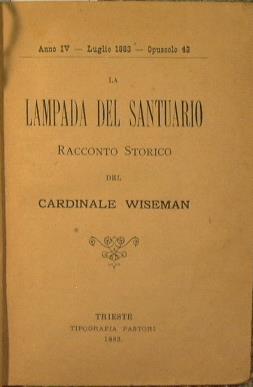 La lampada del santuario - Nicholas P. Wiseman - copertina