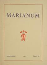Marianum. Settembre 1961. Annus XXIII. Fasc. 3