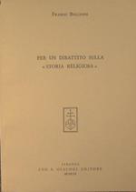 Per un dibattito sulla '' Storia religiosa ''