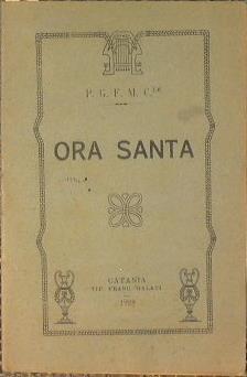 Ora Santa - copertina