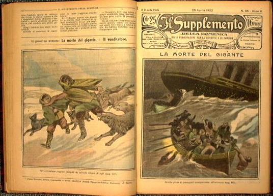 Il Supplemento della Domenica. Un giro del mondo in aeroplano. Il vincitore dei Poli. Nuove ed emozionanti avventure di Fifì - copertina