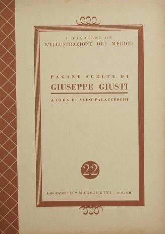 Pagine scelte di Giuseppe Giusti - Giuseppe Giusti - copertina