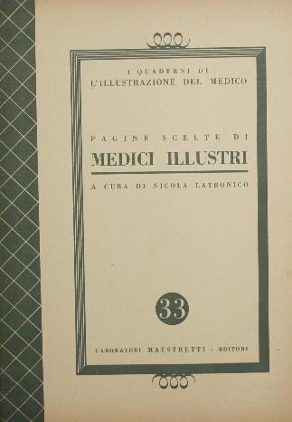 Pagine scelte di medici illustri - copertina