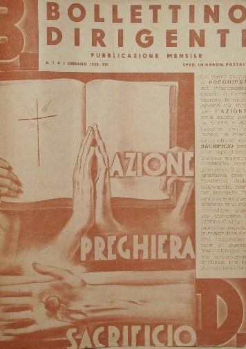 Bollettino dirigenti. Anno 1938. Pubblicazione mensile - copertina