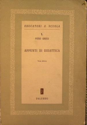 Appunti di Didattica - Piero Greco - copertina