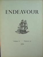 Endeavour. Versione Italiana 1951. Rivista trimestrale pubblicata per segnalare il progresso delle scienze nel servizio dell'umanità