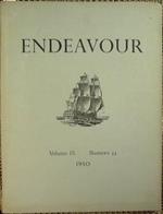 Endeavour. Versione Italiana 1950. Rivista trimestrale pubblicata per segnalare il progresso delle scienze nel servizio dell'umanità