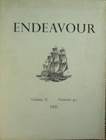 Endeavour. Versione Italiana 1951. Rivista trimestrale pubblicata per segnalare il progresso delle scienze nel servizio dell'umanità