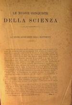 Le nuove conquiste della scienza