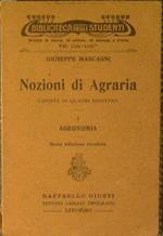Nozioni di agraria esposte in quadri sinottici. Agronomia