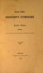 Sullo stile. Ragionamento estemporaneo