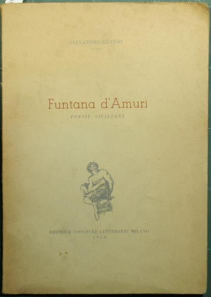 Funtana d'amuri. Poesie siciliane - Salvatore Cutino - copertina