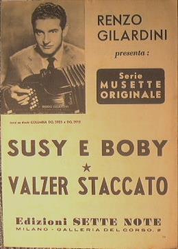Susy e Boby. Valzer Staccato - Renzo Gilardini - copertina