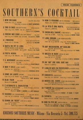 Southern's Cocktail - copertina