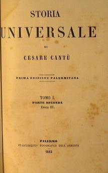 Storia universale - Cesare Cantù - copertina
