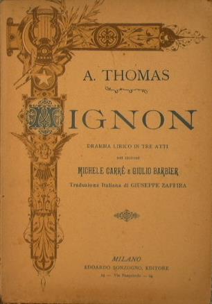 Mignon - A. Thomas - copertina
