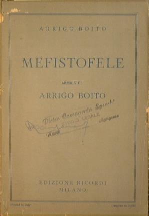 Mefistofele - Arrigo Boito - copertina